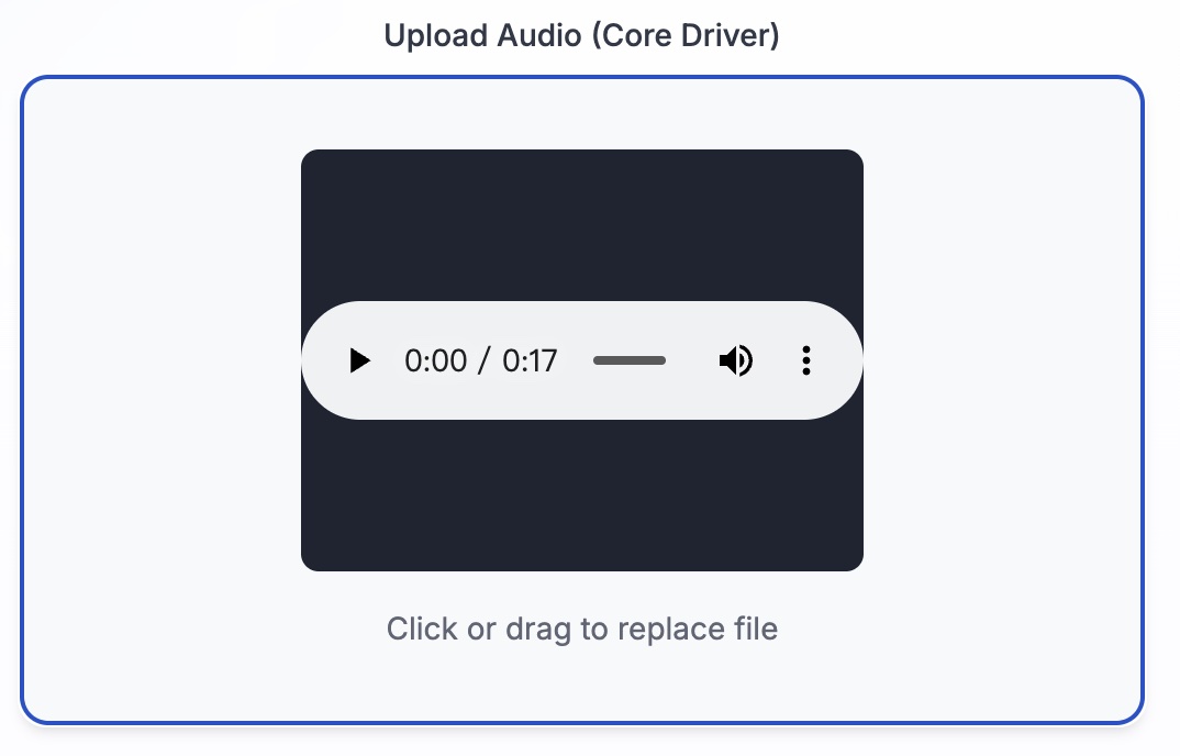 Step 2: Upload Your Audio File